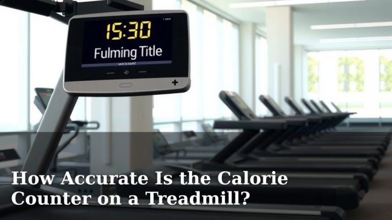 How Accurate Is the Calorie Counter on a Treadmill?