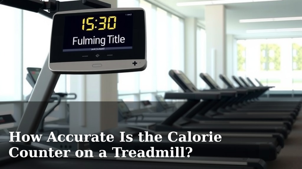 How Accurate Is the Calorie Counter on a Treadmill?