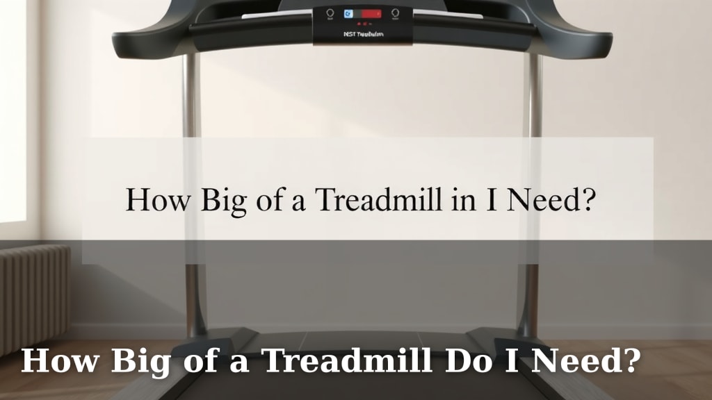 How Big of a Treadmill Do I Need?