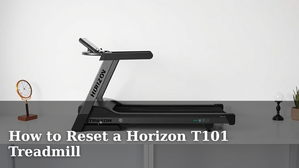 How to Reset a Horizon T101 Treadmill