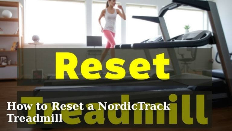 How to Reset a NordicTrack Treadmill