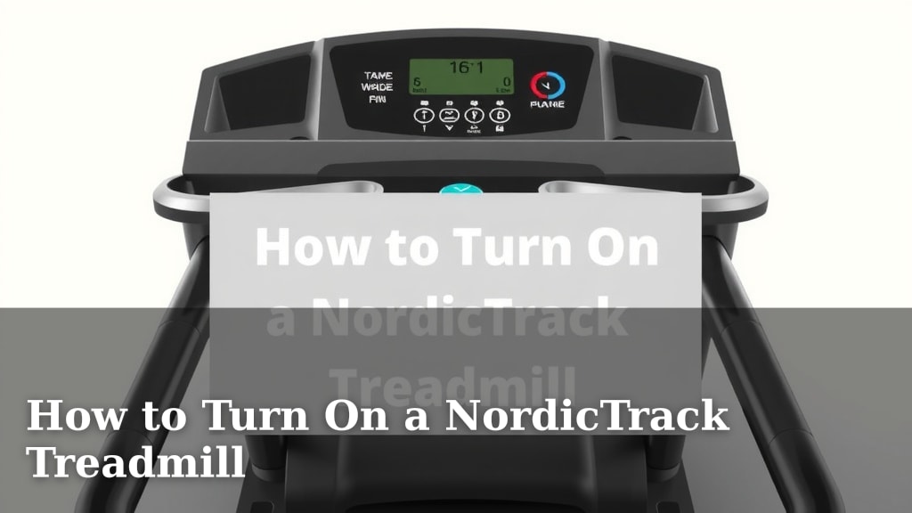 How to Turn On a NordicTrack Treadmill