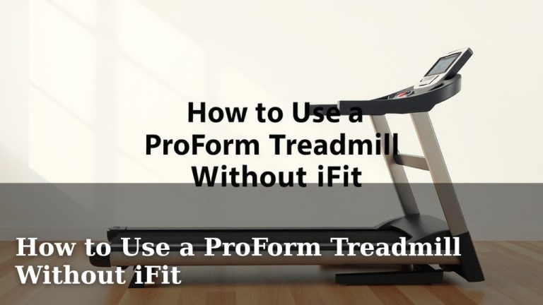 How to Use a ProForm Treadmill Without iFit