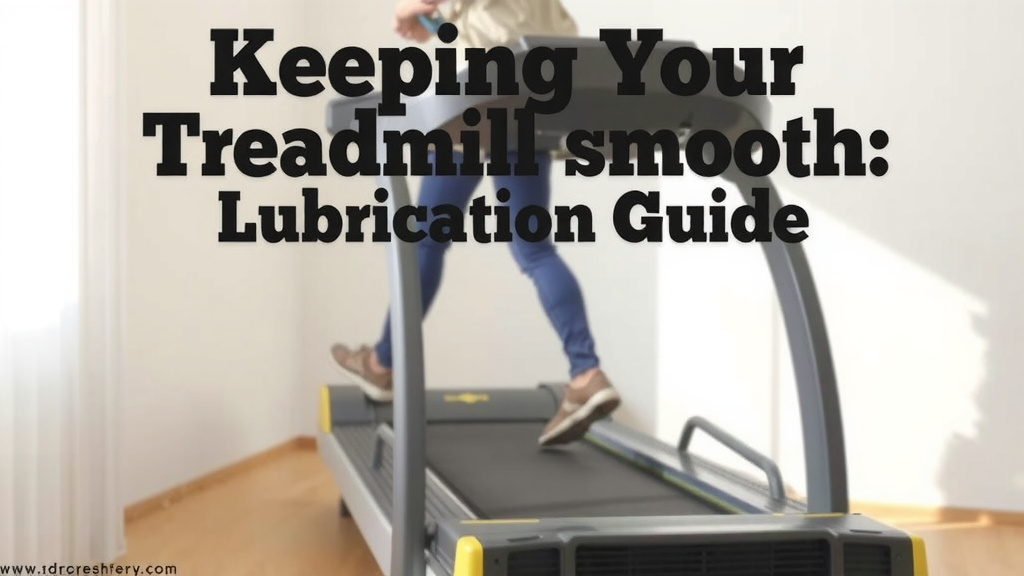 Keeping Your Treadmill Smooth: A Lubrication Guide