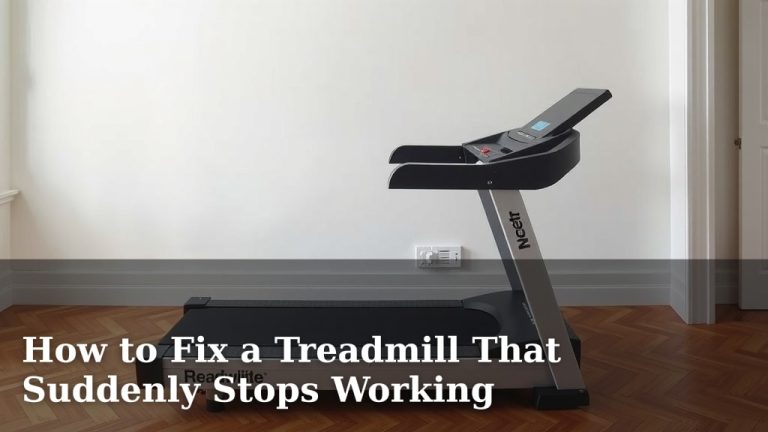 How to Fix a Treadmill That Suddenly Stops Working