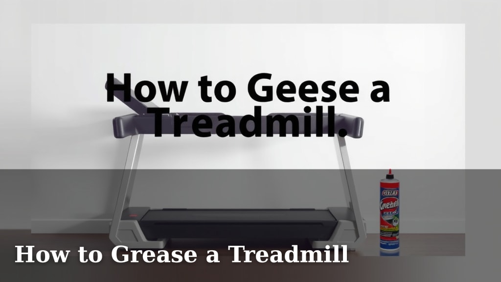 How to Grease a Treadmill