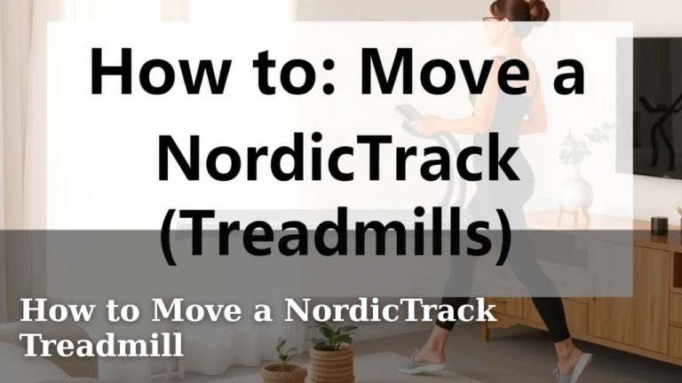 How to Move a NordicTrack Treadmill