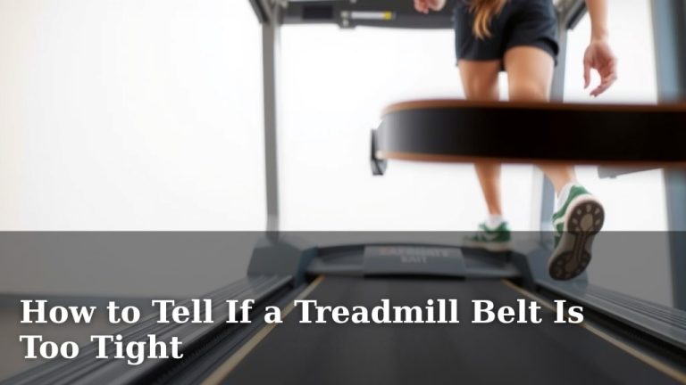 How to Tell If a Treadmill Belt Is Too Tight