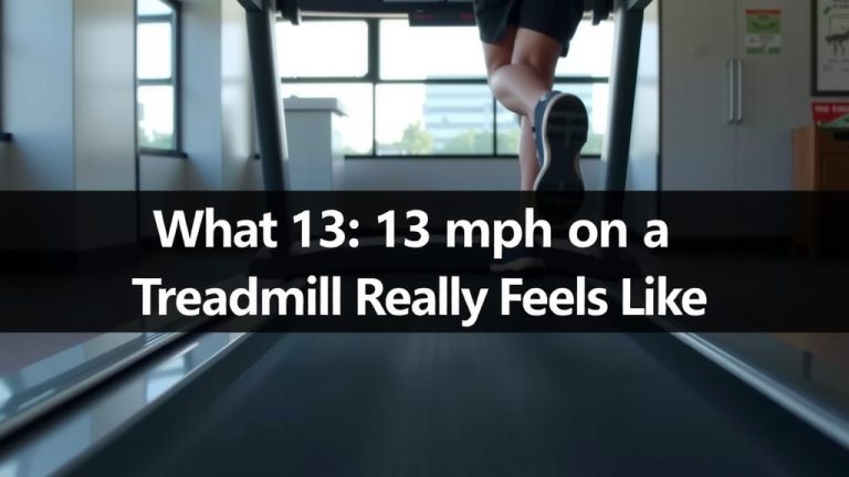 What 13 mph on a Treadmill Really Feels Like