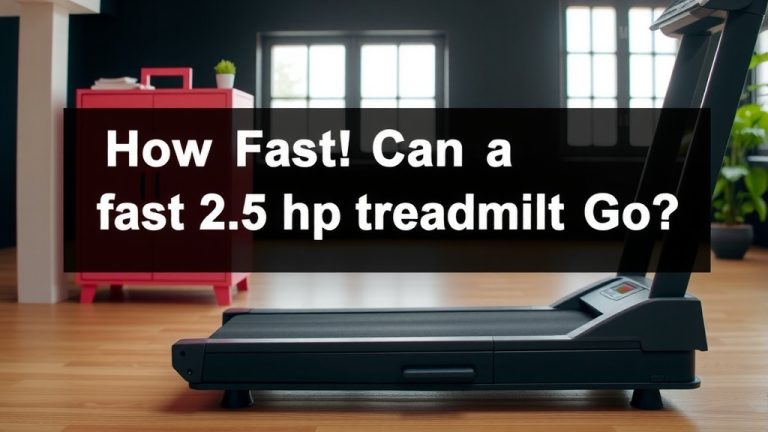 How Fast Can a 2.5 HP Treadmill Go?