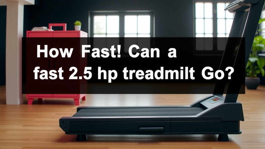 How Fast Can a 2.5 HP Treadmill Go?