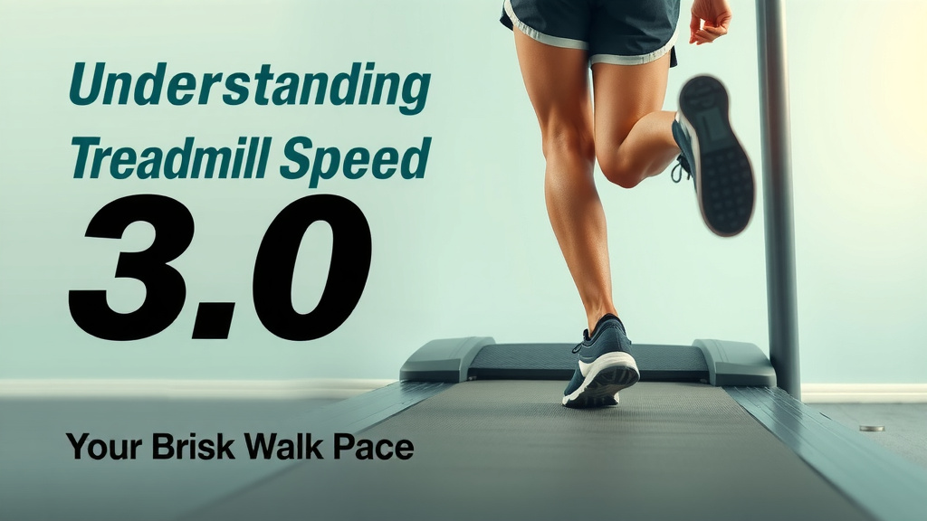 Understanding Treadmill Speed 3.0: Your Brisk Walk Pace