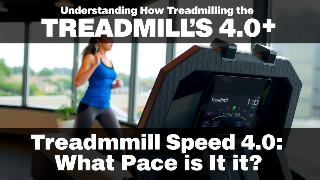 Understanding the Treadmill's 4.0 Speed Setting