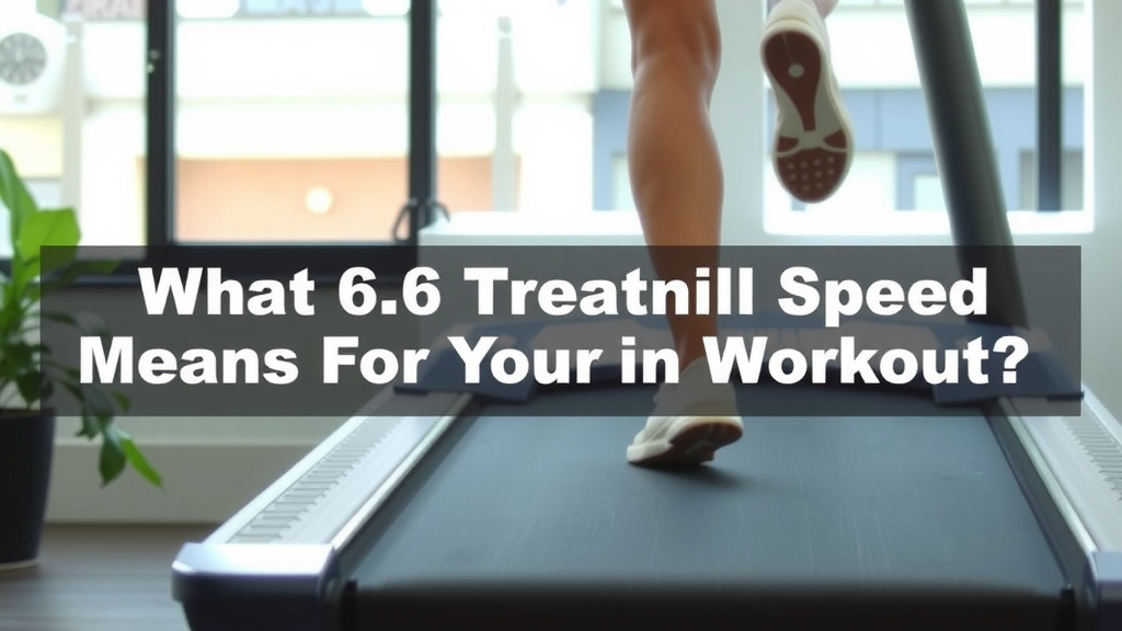 What 6.6 Treadmill Speed Means For Your Workout