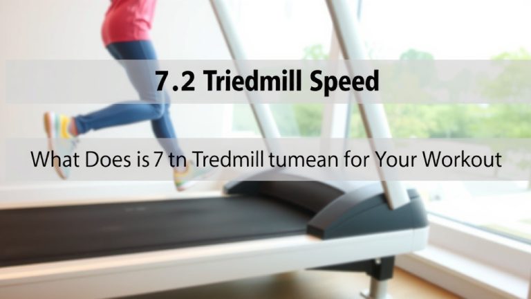 7.2 Treadmill Speed: What Does It Mean for Your Workout
