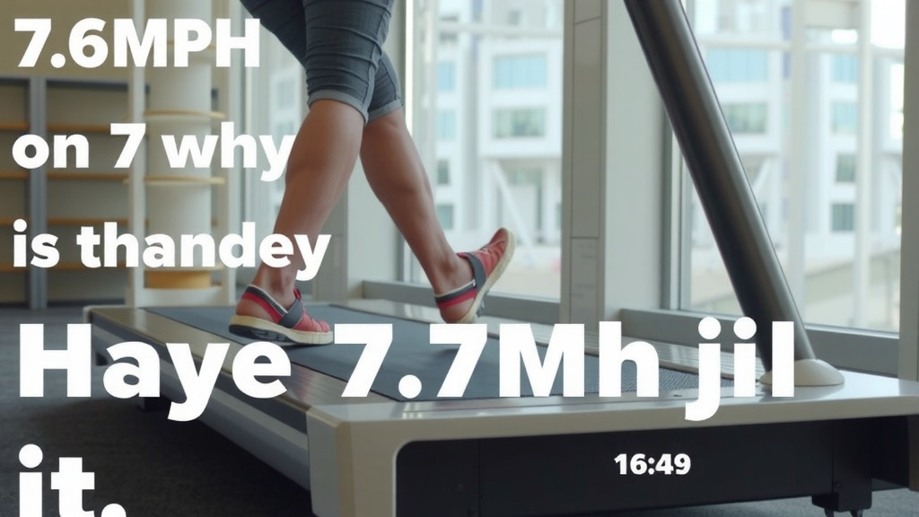 Understanding 7.6 Miles Per Hour on Your Treadmill