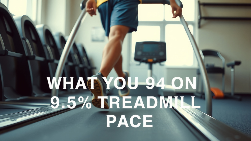 Understanding Your 9.5 Treadmill Pace