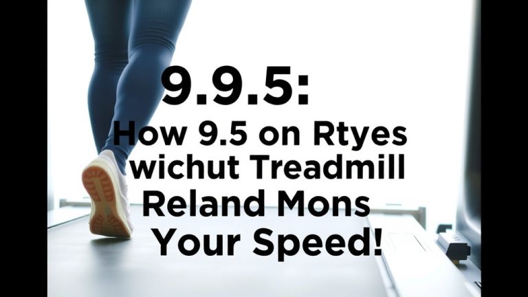 What 9.5 on a Treadmill Really Means for Your Speed