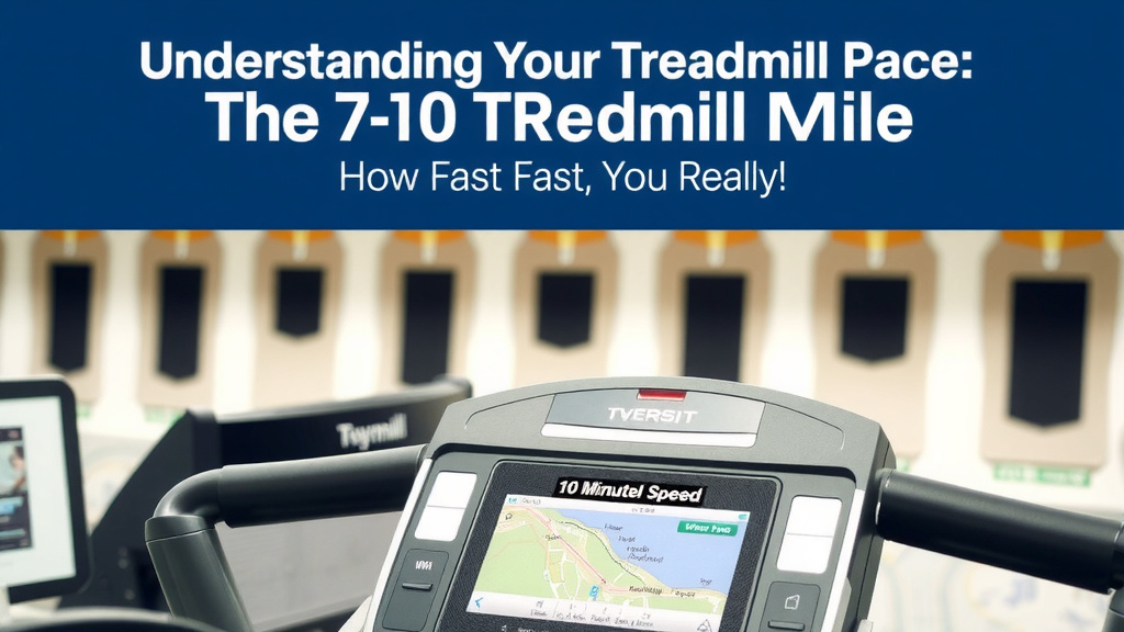Understanding Your Treadmill Pace: The 10-Minute Mile Explained