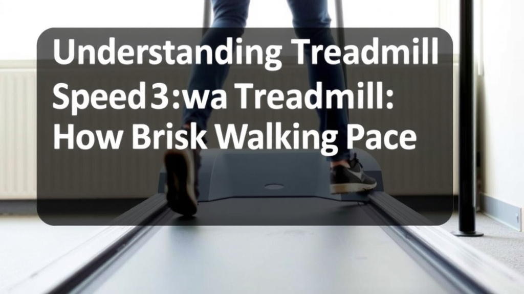 Understanding Treadmill Speed 3: Your Brisk Walking Pace