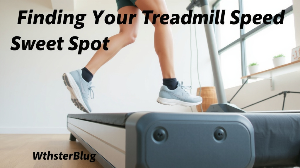 Finding Your Treadmill Speed Sweet Spot