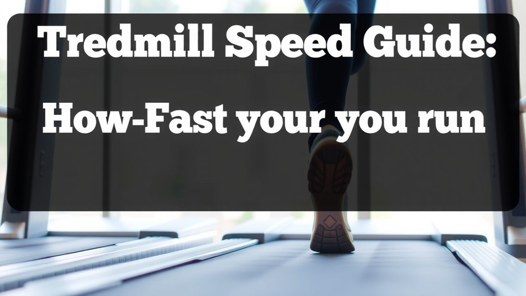 Treadmill Speed Guide: How Fast Should You Run